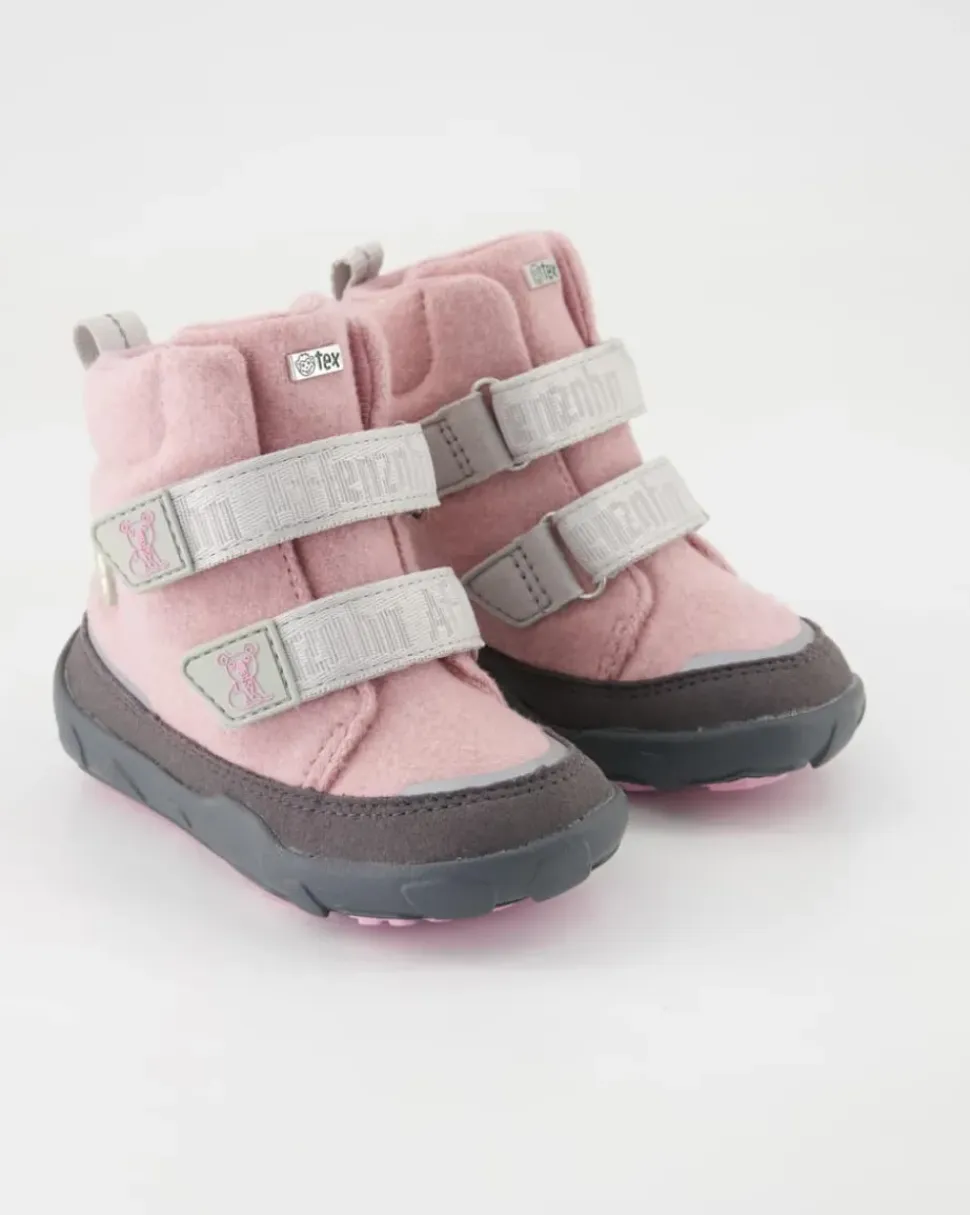 Wolle Comfy Winterstiefel in Rosa