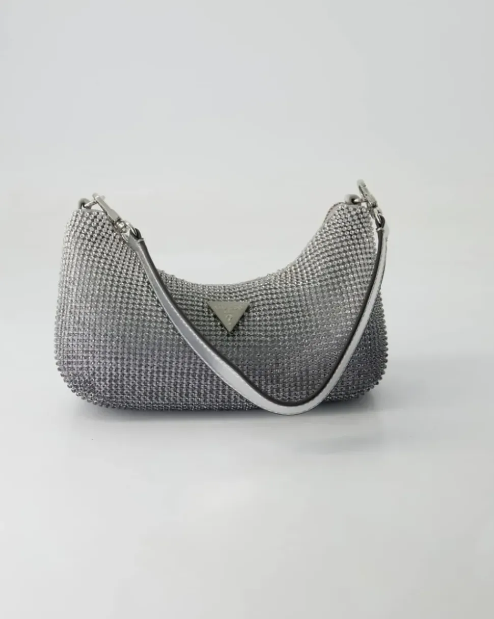 Zalina Mini Top Zip Shldr Bag Umhängetasche in Silber