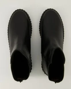 Zipper Bootie Stiefeletten in Schwarz