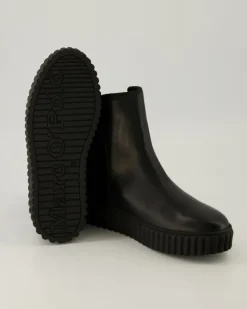Zipper Bootie Stiefeletten in Schwarz